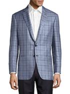 Brioni Silk-blend Plaid Blazer