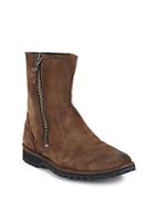 John Varvatos Hipster Roccia Sherpa-lined Suede Slouchy Boots