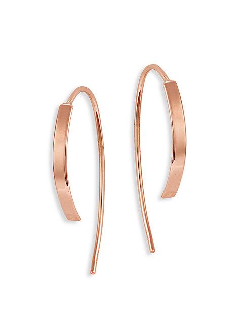 Saks Fifth Avenue 14k Rose Gold Wire Earrings