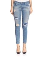Ag Adriano Goldschmied Middi Distressed Ankle Jeans