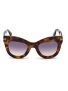 Tom Ford Eyewear 47mm Karina Cat Eye Sunglasses