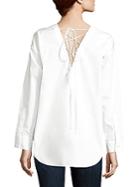 Theory Sirtani Lace-up Top