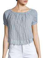 See By Chlo Cotton-blend Asymmetric Top