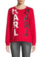 Karl Lagerfeld Paris Logo Graphic Sweatshirt