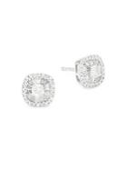 Effy Diamond And 14k White Gold Stud Earrings