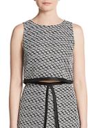 Erin By Erin Fetherston Margeaux Floral Jacquard Cropped Top