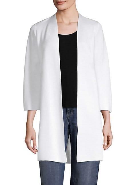 Eileen Fisher Simple Open Front Cardigan