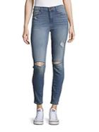 Hudson Midrise Cropped Skinny Jeans
