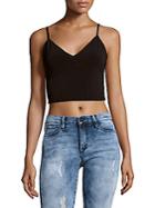 Alice + Olivia Solid Cropped Camisole