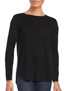 Cashmere Saks Fifth Avenue Long Sleeve Cashmere Sweater