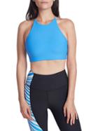Betsey Johnson Performance Triangle Looped Extended Sports Bra