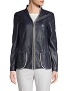 Giorgio Armani Full-zip Leather Jacket