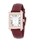 Bruno Magli Rose Goldtone Stainless Steel And Leather Strap Watch