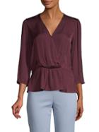 1.state Faux-wrap Top