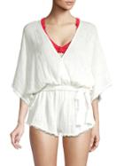 Dolce Vita Cotton Frayed Cover-up Romper