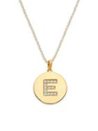 Luxeworks New York 14k Yellow Gold & Diamond Alphabet Pendant Necklace