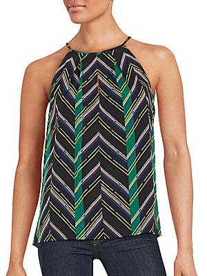 1.state Patterned Sleeveless Top