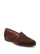 Paul Stuart Low Vamp Suede Penny Loafers