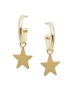 Saks Fifth Avenue 14k Yellow Gold & Flat Star Earrings