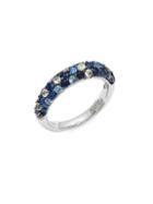 Effy Sterling Silver & Blue Sapphire Band Ring