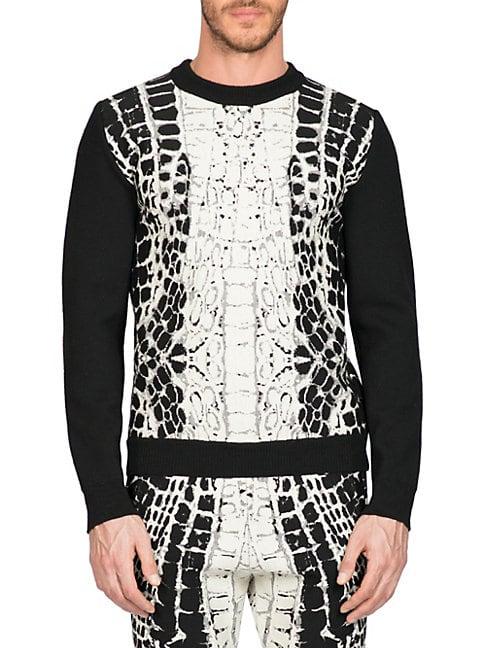 Balmain Devore Crocodile-motif Sweater