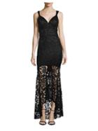 Nicole Miller New York Lace High-low Mermaid Gown