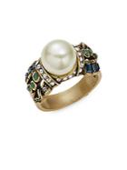 Heidi Daus Faux Pearl Embellished Ring