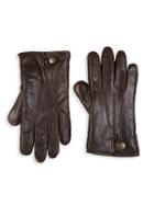 Ugg Metisse Leather & Faux Fur Tech Gloves