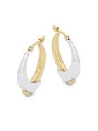 Saks Fifth Avenue 14k Gold Two-tone Hoops