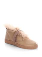 Pedro Garcia Parley Dyed Shearling & Leather High-top Sneakers