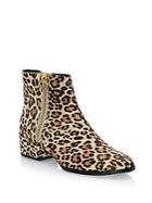 Joie Rubee Leopard-print Calf Hair Booties