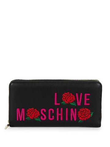 Love Moschino Love Faux Leather Continental Wallet
