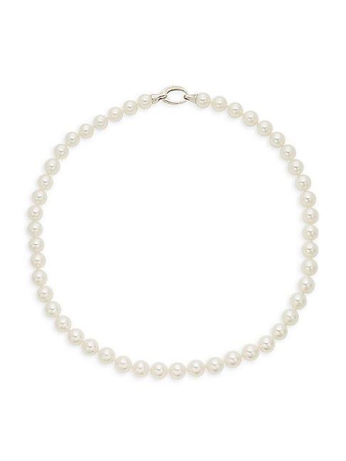 Majorica Sterling Silver & Organic Man-made Pearl Necklace