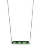 Effy Sterling Silver And Tsavorite Necklace