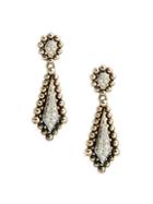 Lagos Sterling Silver And Diamond Drop Earrings