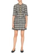 Dolce & Gabbana Button-front Tweed Mini Dress