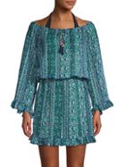 Tommy Bahama Floral Isle-print Blouson Coverup