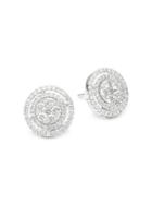 Effy 14k White Gold & White Diamond Stud Earrings