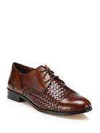 Cole Haan Jagger Woven Leather Oxfords