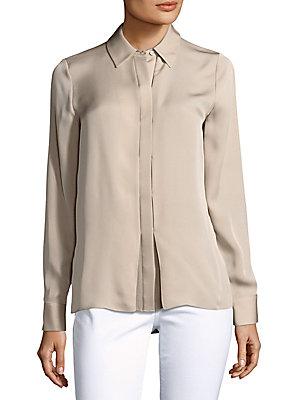Vince Solid Long-sleeve Shirt