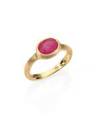 Marco Bicego Siviglia Pink Sapphire & 18k Yellow Gold Cocktail Ring