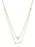 Saks Fifth Avenue 14k Yellow Gold & Diamond Double-chain Charm Necklace