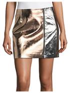 French Connection Audrey Faux Leather Mini Skirt
