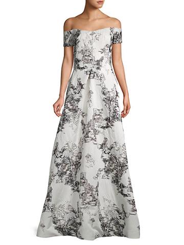 Rene Ruiz Collection Off-the-shoulder Gown