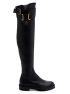 Valentino Bowrap Leather Over-the-knee Boots