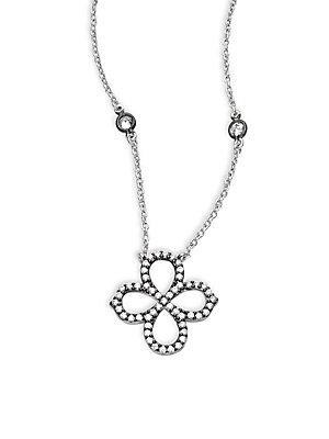 Freida Rothman Classic Sterling Silver Clover Pendant Necklace