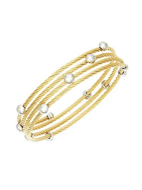 Alor Classique Goldplated Stainless Steel Coil Bracelet