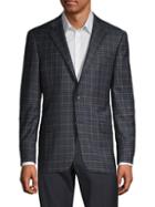 Hickey Freeman Checkered Wool & Cashmere-blend Blazer