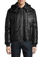 Mcq Alexander Mcqueen Hooded Leather Bomber Jacket