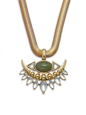 Jules Smith 14k Gold-plated Pendant Necklace